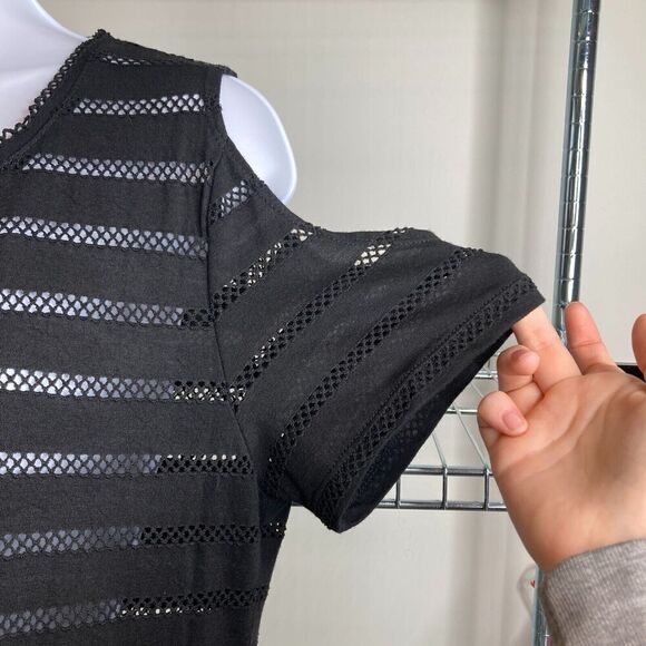 Calvin Klein Women’s‎ Mesh Embellished Cover-Up Maxi Dress Size S/M Beach Goth - Picture 5 of 11